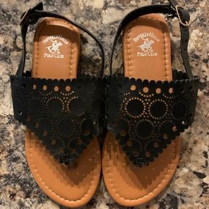 Polo black sandals!